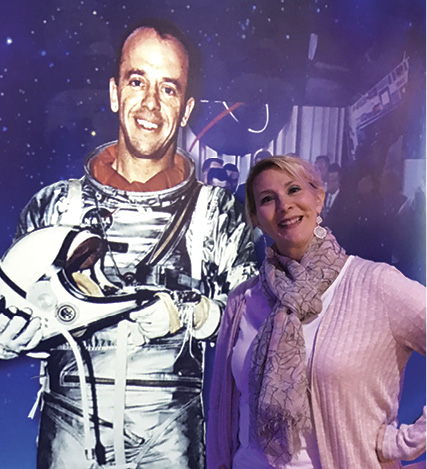 Donna Pollander at the Kennedy Space Center