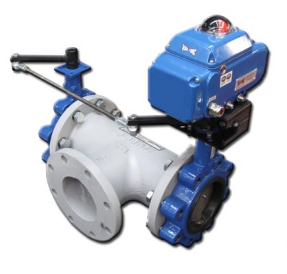 Valtorc Stainless-Steel 3-Way Butterfly Valve Available