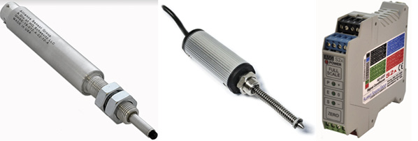 New products from Harold G. Schaevitz Industries include two new sensors and a signal conditioner