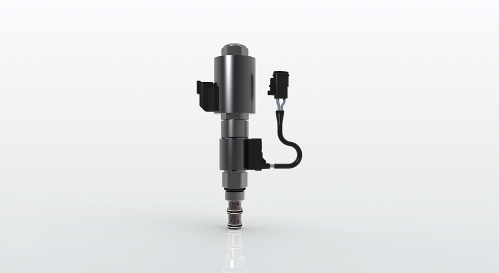 The PV72-P30 three-way compensated proportional flow control with position sensor.