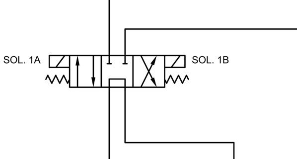 Simple Cylinder Circuit Starts To Overheat When the Directional Valve Was Changed